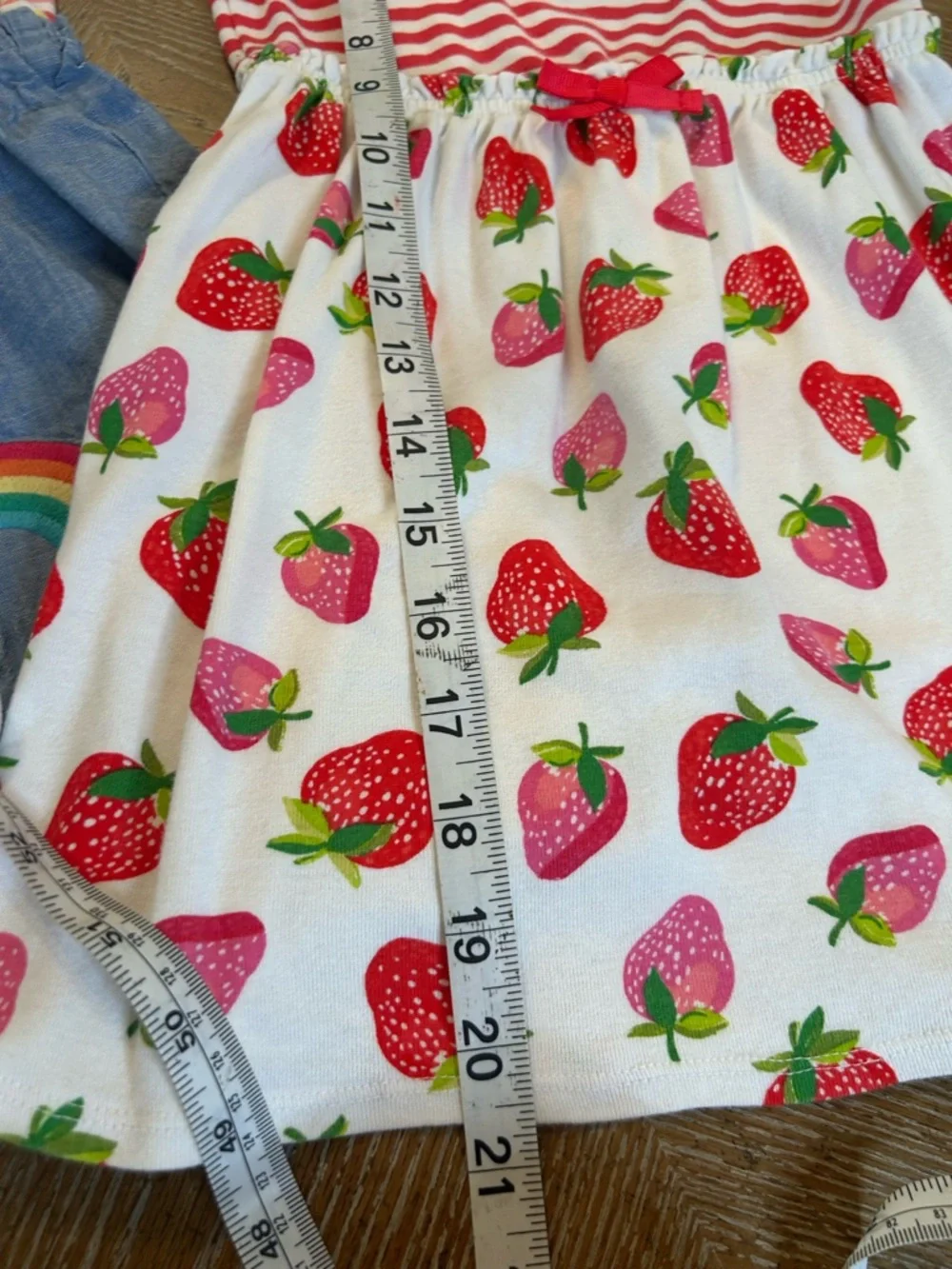 Girls Rainbow & Strawberry Dress Set - Multicolor - Picture 5 of 5